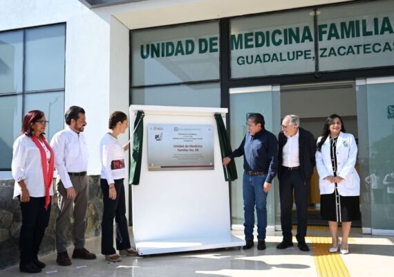 PRESIDENTA CLAUDIA SHEINBAUM Y GOBERNADOR DAVID MONREAL INAUGURAN LA UNIDAD DE MEDICINA FAMILIAR